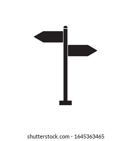 road sign icon logo vector