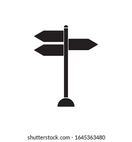 road sign icon logo vector