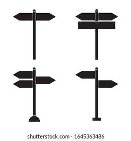 road sign icon logo vector