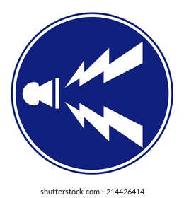 road sign icon on isolated background