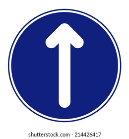 road sign icon on isolated background