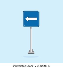 road sign icon, One Way traffic on blue checkered board. suitable for poster use and web icon