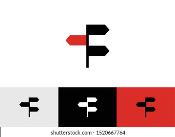 Road sign icon - Signpost icon vector