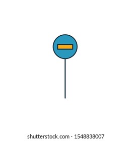 Road Sign icon. Simple element from transport icons collection. Creative Road Sign icon ui, ux, apps, software and infographics.