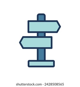 road sign icon symbol vector template collection