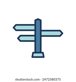 road sign icon symbol vector template
