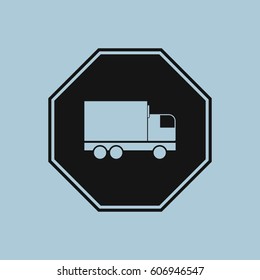 road sign icon vector