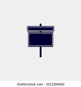 road sign icon vector illustration
