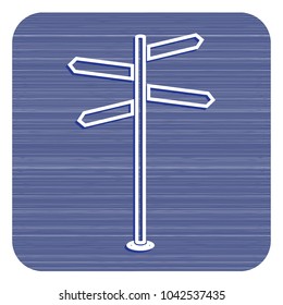 Road Sign icon vector illustration 
