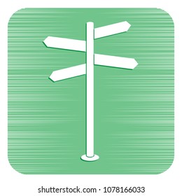 Road Sign icon vector illustration 