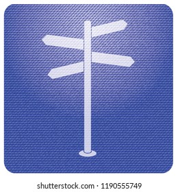 Road Sign icon vector illustration 