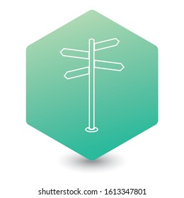 Road Sign icon vector illustration 