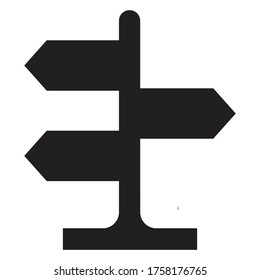 road sign icon (vector illustration)