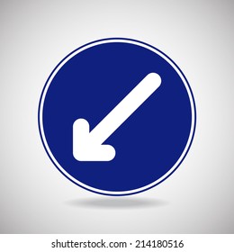 Road sign icon. vector illustration.