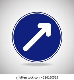 Road sign icon. vector illustration.