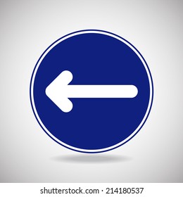 Road sign icon. vector illustration.