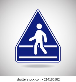 Road sign icon. vector illustration.