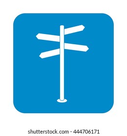 Road Sign icon vector illustration 