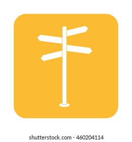 Road Sign icon vector illustration 