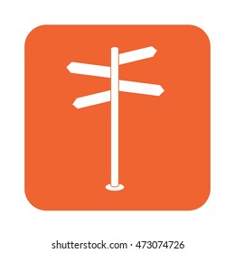 Road Sign icon vector illustration 