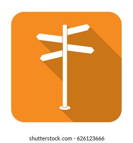 Road Sign icon vector illustration 