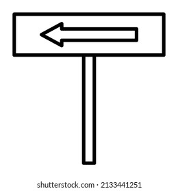 Road Sign icon vector image. Can also be used for web apps, mobile apps and print media.