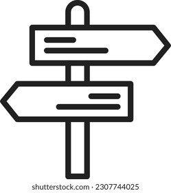 Road Sign icon vector image. Suitable for mobile application web application and print media.