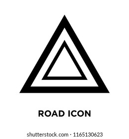 Road sign icon vector isolated on white background, Road sign transparent sign , navigation symbols