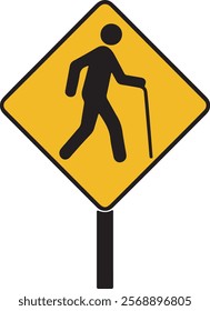  Road sign icon vector on white background.