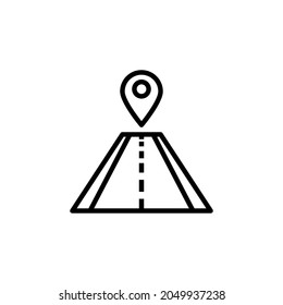 Road sign icon vector png isolated on white background