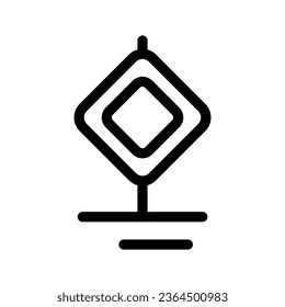 Road Sign Icon Vector Symbol Design Illustration