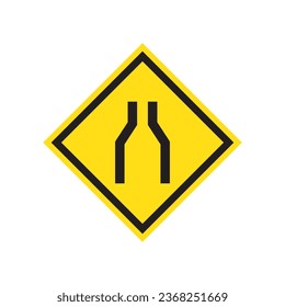 road sign icon vector template illustration logo design