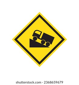 road sign icon vector template illustration logo design