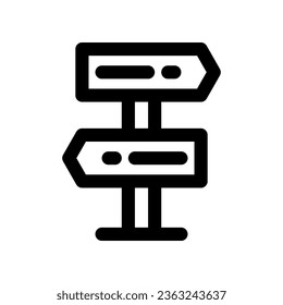 road sign icon. vector icon for your website, mobile, presentation, and logo design.