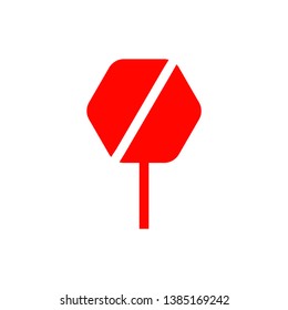Road sign icon - warning road sign vector