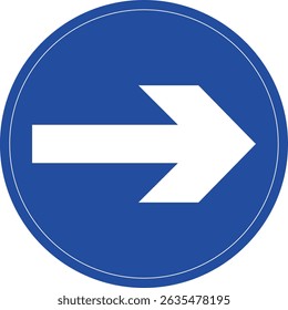 Road sign icon.Direction of movement. Warning different road sign.Permitted directions of movement at intersections, junctions and other sections of the road.Warning sign, attention road sign.