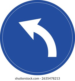 Road sign icon.Direction of movement. Warning different road sign.Permitted directions of movement at intersections, junctions and other sections of the road.Warning sign, attention road sign.