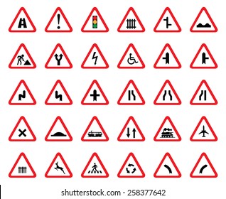 Road sign icons