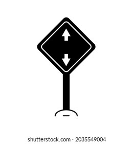 road sign icons symbol vector elements for infographic web