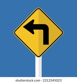 Road sign icons. Traffic signs. Vector illustration Editable Background Free vector image