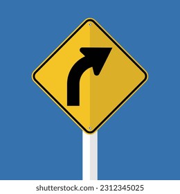 Road sign icons. Traffic signs. Vector illustration Editable Background Free vector image