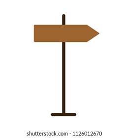 Road sign illustration. Vector object