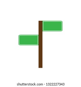 road sign information icon vector logo template