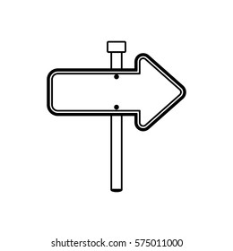 Road sign isolated icon vector illustration graphic design