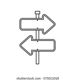 Road sign isolated icon vector illustration graphic design