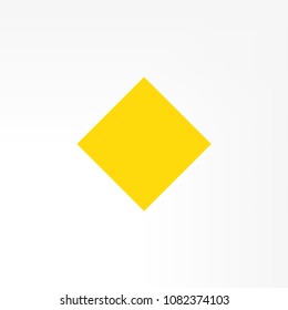 road sign isolated on white background. Vector illustration.