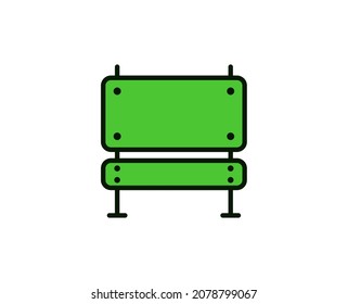 Road sign line icon. Vector symbol in trendy flat style on white background. Travel sing for design.