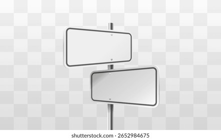 Señal de tráfico, objeto sobre fondo transparente. Ilustración vectorial