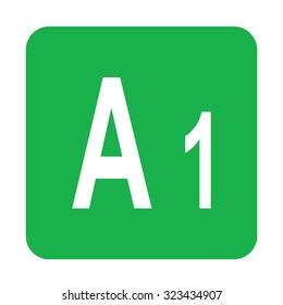  Road sign on vector background.