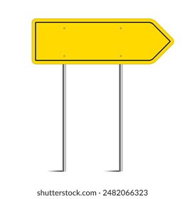 Road sign on a white background. Vector illustration